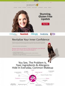 Red Apple Lipstick and example of great ecommerce website design